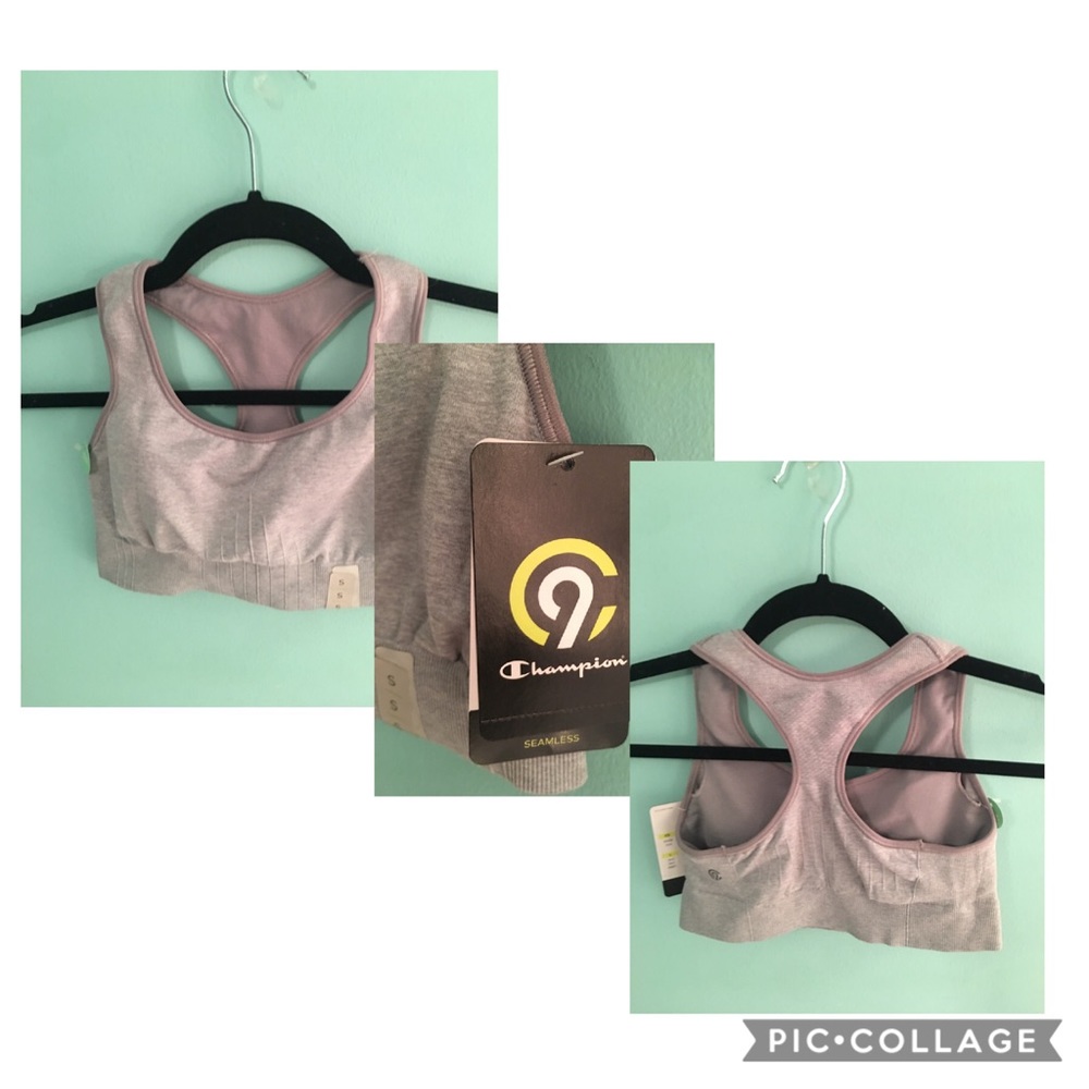 Champion seamless gray sports bras